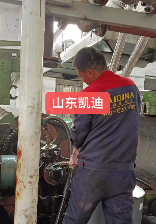 2023年10月30日山东潍坊网毯公司导热油锅炉及管道系统整体清洗结束